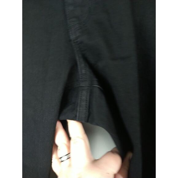 OSO Casual Woman 18W Jeans Black Stretch Ankle 5 Pocket Casual Ankle Tie Accent - Picture 3 of 10